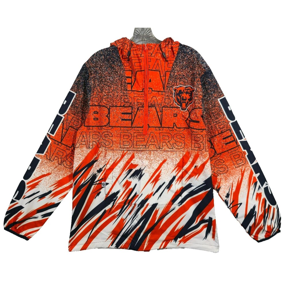 Chalk Line® ADULT SMALL Chicago Bears Sketch Anorak Jacket -